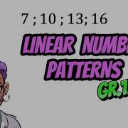 Linear Number Pattern How To Find The General Term Gr 10 11 12 Math