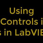 Using XControls In VIs In LabVIEW