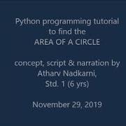 Python Programming Area Of Circle Square Rectangle Triangle Tutorial