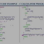 Switch Case Example Calculator Program Control Statements Lec 61 C Programming Tutorials