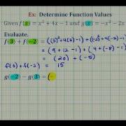 Ex The Sum And Difference Of Two Function Values With Different Inputs