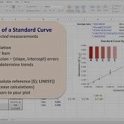 Standard Curve Error Bars C Beer S Law Linear Regression 3