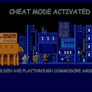 Golden Axe Cheat Through Commodore Amiga Cheat Mode Activated SEGA 1989