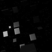 VH 022 3D Rectangle In Space Video Footage HD 1080p