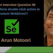 Selenium Interview Question 99 How To Perform Double Click Action In Selenium WebDriver