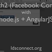 OAuth2 Facebook Connect Demo With Node Js Angular Seed