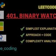 LeetCode 401 Binary Watch Beginner Friendly Detailed Explanation
