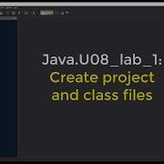 Java U08 Lab 1 Project Class