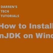 How To Install OpenJDK On Windows