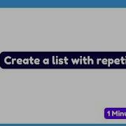 How To Create A List With Repetition In Python