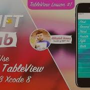 Lesson 1 How To Use Simple TableView In Swift