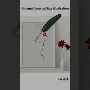 Minimal Female Face Using Python Turtle Shorts Satisfying Creative