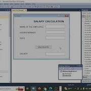 Vb Net Salary Calculator