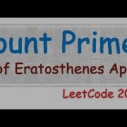 Count Primes Sieve Of Eratosthenes Approach LeetCode 204