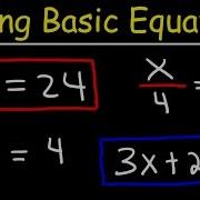 Algebra Basics Solving Basic Equations Quick Review