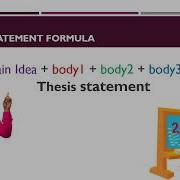 Thesis Statements 101