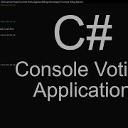 C Console Voting Application
