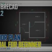 LibreCAD V2 2D Floor Plan Tutorial For Beginner COMPLETED