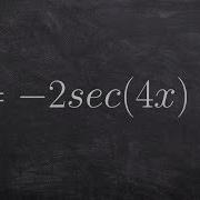 Graphing The Secant Graph With Multiple Transformations