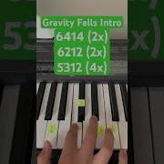 How To Play Gravity Falls Theme Easy Piano Tutorial Shorts