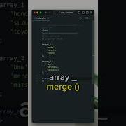 Php Array Merge Function Php Shorts