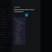 Expanding Search Bar Animation Using HTML And CSS Coding Htmlcss Javascript Code Webdevelopment
