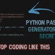 Python Password Generator Using Secrets Unhackable Password Generator Advanced Level Python