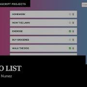12 из 25 проектов для начинающих HTML CSS и JavaScript список дел адаптивный дизайн