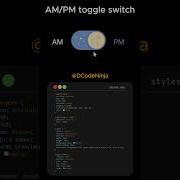 Create A Creative AM PM Toggle Switch UI With HTML CSS No JavaScript Needed