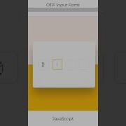 OTP Code Verification Form In HTML CSS JavaScript