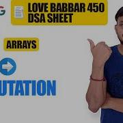 Next Permutation Love Babbar DSA Sheet Q15 Arrays Leetcode 31