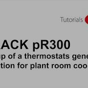 PRack PR300 Setup Of A Thermostats Generic Function For Plant Room Cooling