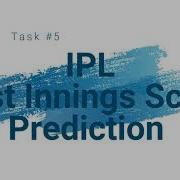 IPL First Innings Score Prediction End To End Web Deployment Machine Learning Data Science