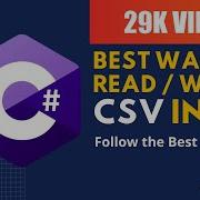 Read CSV C Write CSV C C CsvHelper C CSV Parser Read Write CSV Files In C