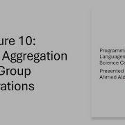 10 Data Aggregation And Group Operations