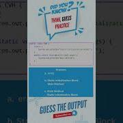 Java Shorts Guess The Output 10 Shorts Java