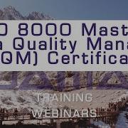 ISO 8000 Master Data Quality Manager MDQM Certification With David Finlay