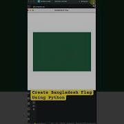 Create Bangladesh Flag Using Python Turtle Shorts Coding Programming