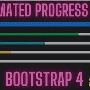 Bootstrap4 Animated ProgressBar For Beginner Easy Simple