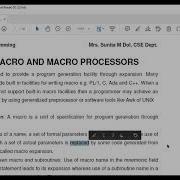 Unit 3 Macros And Macro Processors Macro Definition And Call Macro Expansion