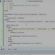 Deleting Data In A Database Delphi Tutorial Part 51