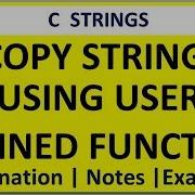 C PROGRAM FOR STRING COPY WITH USER DEFINED FUNCTION