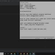Membuat Program Konversi Waktu Dengan Python