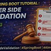 22 Spring Boot Tutorial Server Side Validation ServerSideValidation SpringBoot AlmightyJava