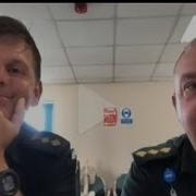 Two Paramedics Hysterically Laughing