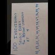 Systematic Random Sampling