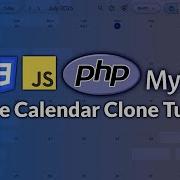 Google Calendar Clone Tutorial PHP MySQL JavaScript HTML And CSS