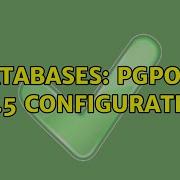 Databases Pgpool 3 5 Configuration
