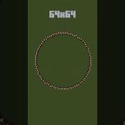 CIRCLE 64x64 In Minecraft Tutorial Shorts