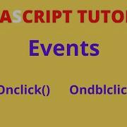 Onclick And Ondblclick In Javascript Ondblclick In Javascript Onclick Event In Javascript